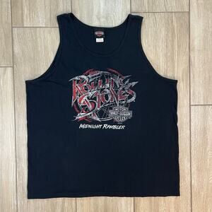 Harley-Davidson Rolling Stones Midnight Rambler Tank Top Men’s XL Black